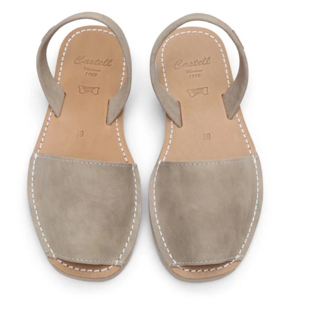 CASTELL AVARCAS VECCO LEATHER MENORCAN SANDALS . Size 43 . New